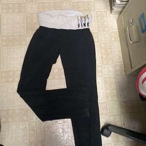 Victoria’s Secret pink yoga leggings boot cut flare medium vintage